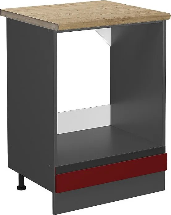 Szafka kuchenna czerwony 60x60x81.6 r-line