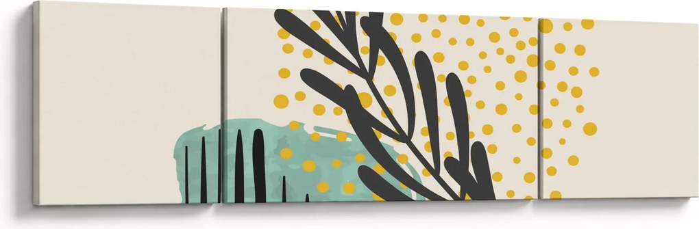 Obraz - Arkusze abstrakcyjne N⁰3 (170x50 cm)