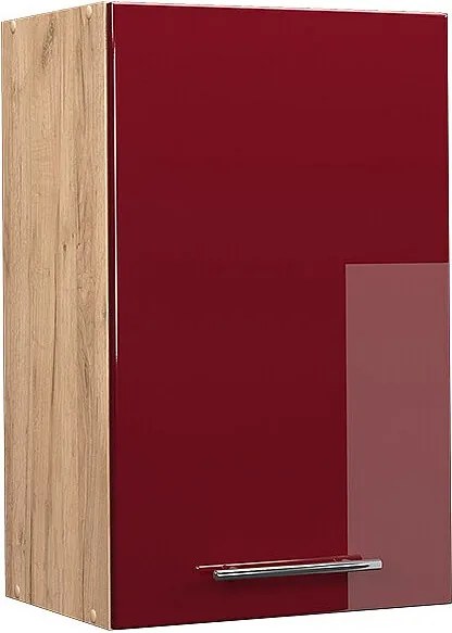 Szafka ścienna bordowa czerwień wysoki połysk 45x34.1x72 fame-line