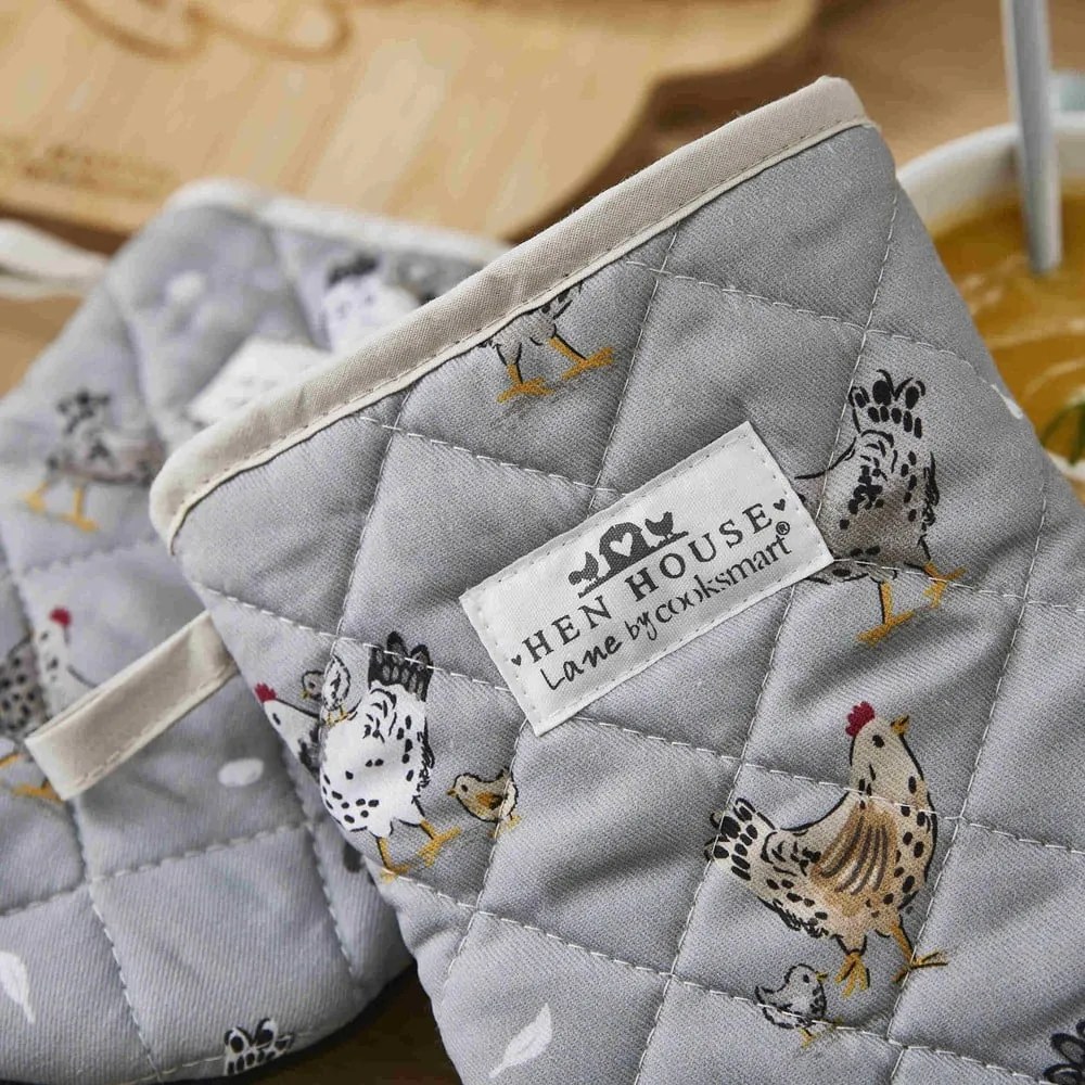 Bawełniana rękawice kuchenne zestaw 2 szt. Hen House – Cooksmart ®