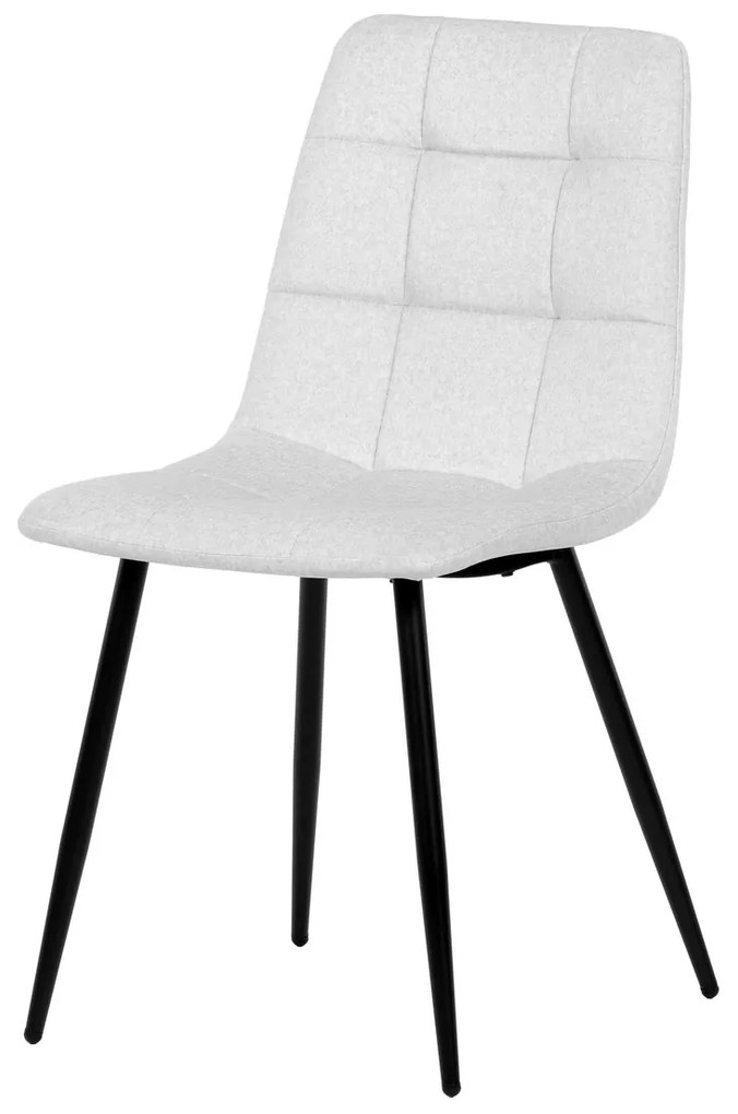 Zestaw obiadowy z ceramiki spiekanej i metalu, 5 szt., biały