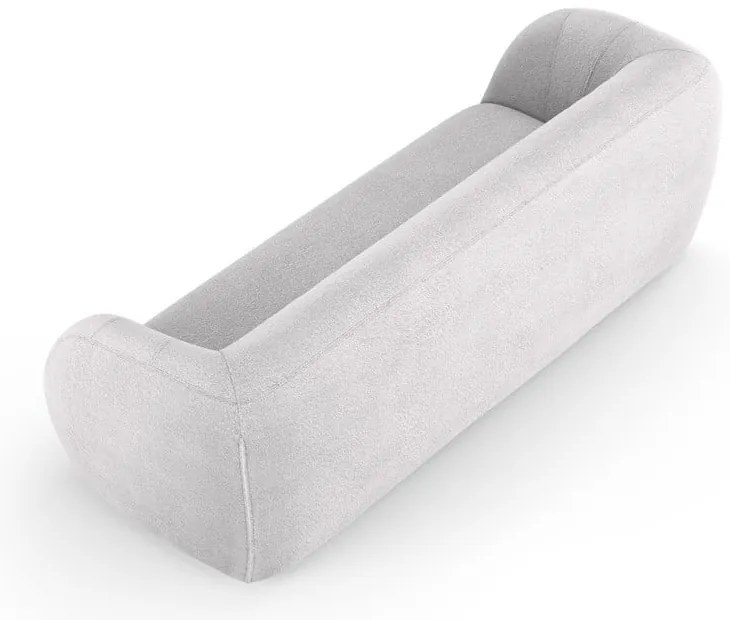 Jasnoszara sofa z materiału bouclé 230 cm Essen – Cosmopolitan Design