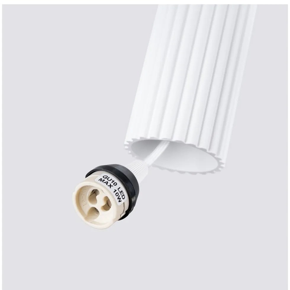 Biała lampa wisząca Gleam – Sollux