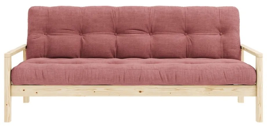 Różowa rozkładana sofa 205 cm Knob – Karup Design