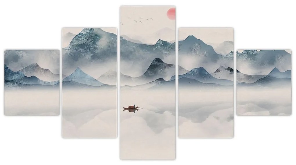 Obraz - Dolina Gór Błękitnych (125x70 cm)