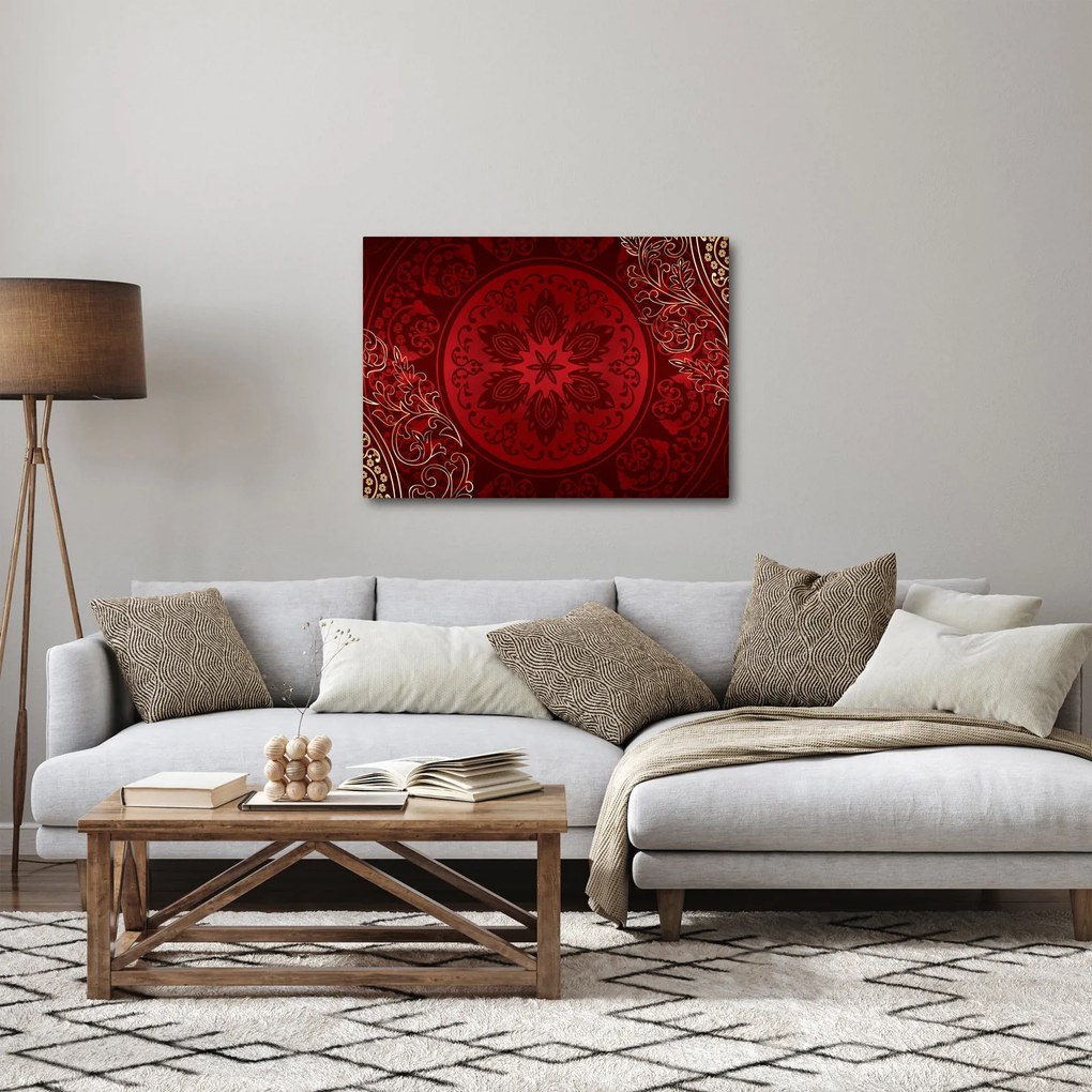 Obraz - Złote mandale (70x50 cm)