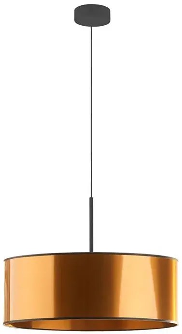 Miedziany żyrandol nad stół z abażurem 50 cm - EX873 S5-W67