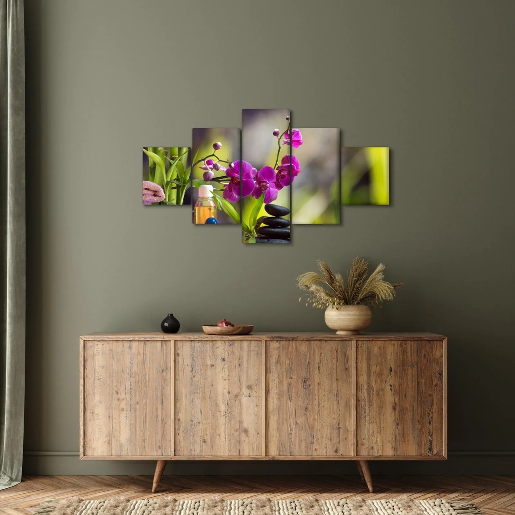 Obraz - spa and stones (125x70 cm)