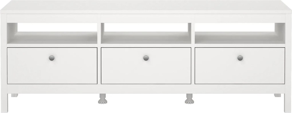 Szafka pod telewizor z szufladami Madrid biały mat