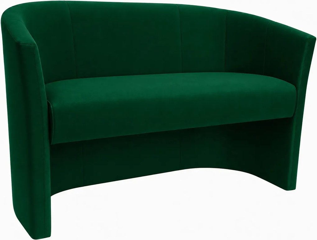 Sofa CLUB tapicerowana : Kolor tkaniny - VELVET - MG25, Typ tkaniny - Velvet