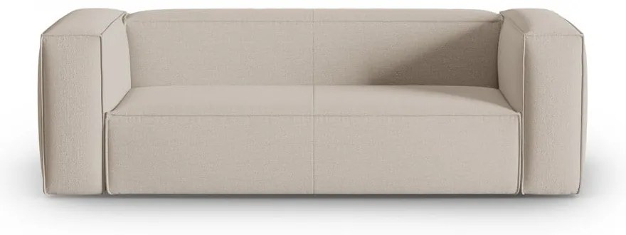 Beżowa aksamitna sofa 200 cm Mackay – Cosmopolitan Design