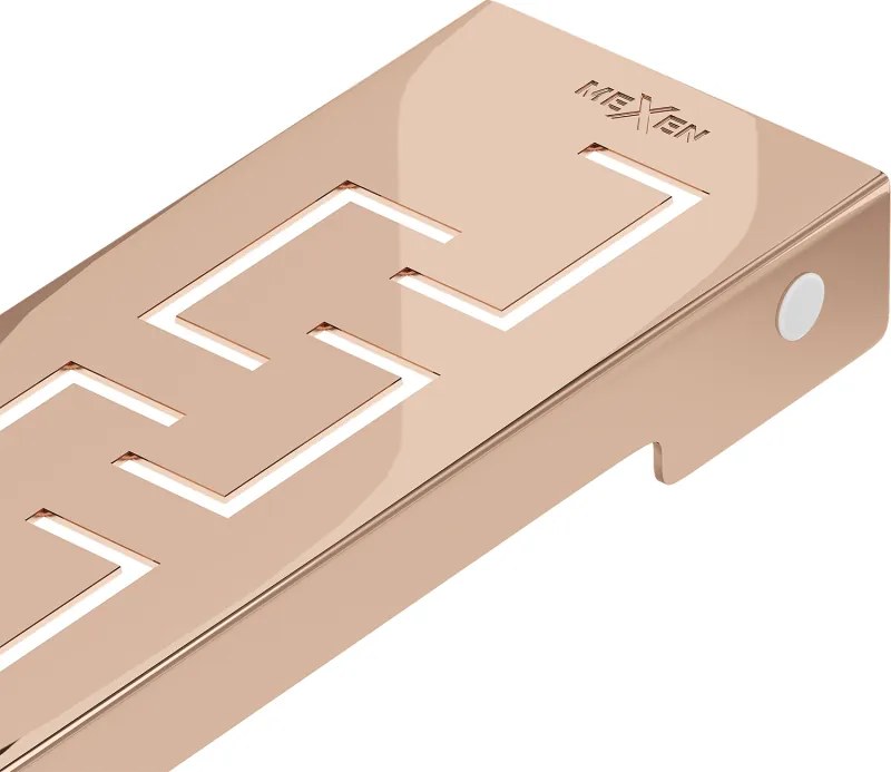 Mexen Flat M15 maskownica do odpływu liniowego 90 cm, różowe złoto - 1624090
