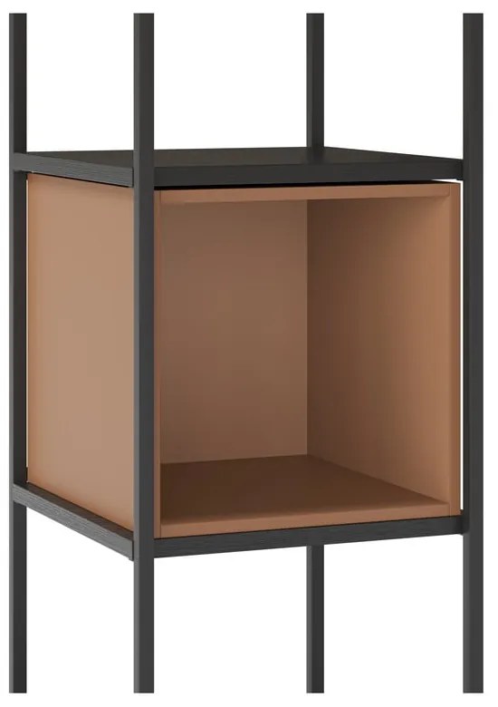 Czaro-/ceglasty regał 36x179 cm Anya – Marckeric