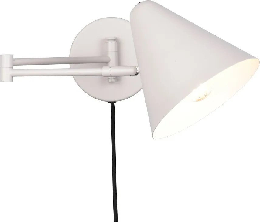 Kinkiet z elastyczną konstrukcją do kontaktu w kolorze kości słoniowej ø 15 cm Cosima – Trio