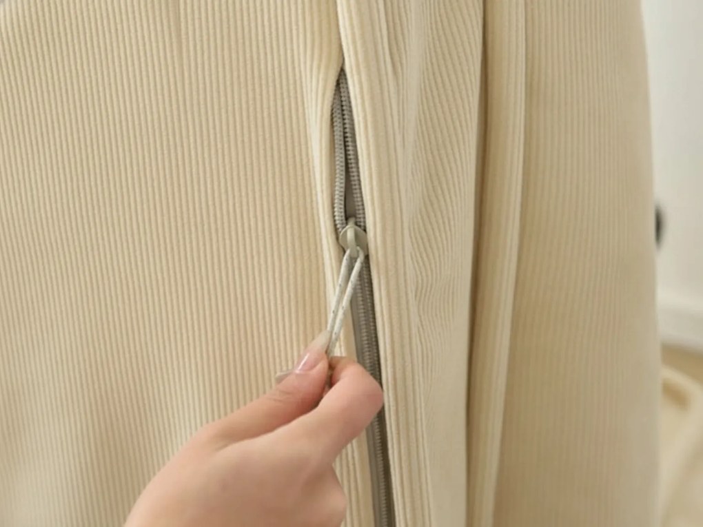 Relaksacyjny fotel z regulacją LAZY SOFA, beżowy