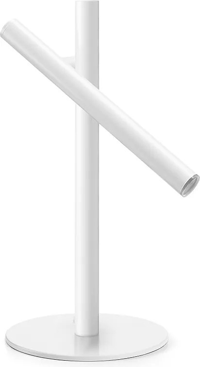 Lampa sto?owa TANIA w stylu nowoczesnym - Wysoko?? 45,5 cm - LED SMD AC 4W - 400lm 3K - kabel 1,5 m - w??cz/wy??cz - stal i biel - IP40