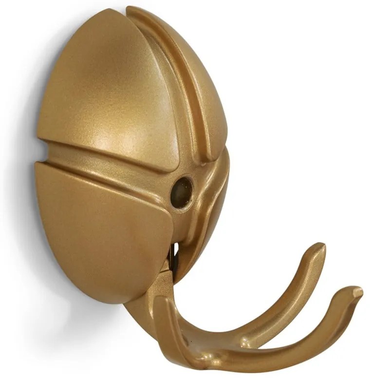 Ścienny plastikowy haczyk w kolorze złota Tick – Spinder Design