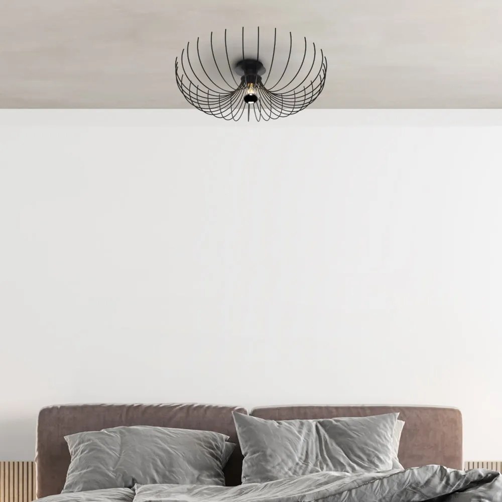 Czarna lampa wisząca ø 56 cm Opilio – Squid Lighting