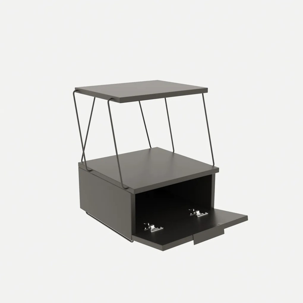 Stolik nocny Tekoba Anthracite