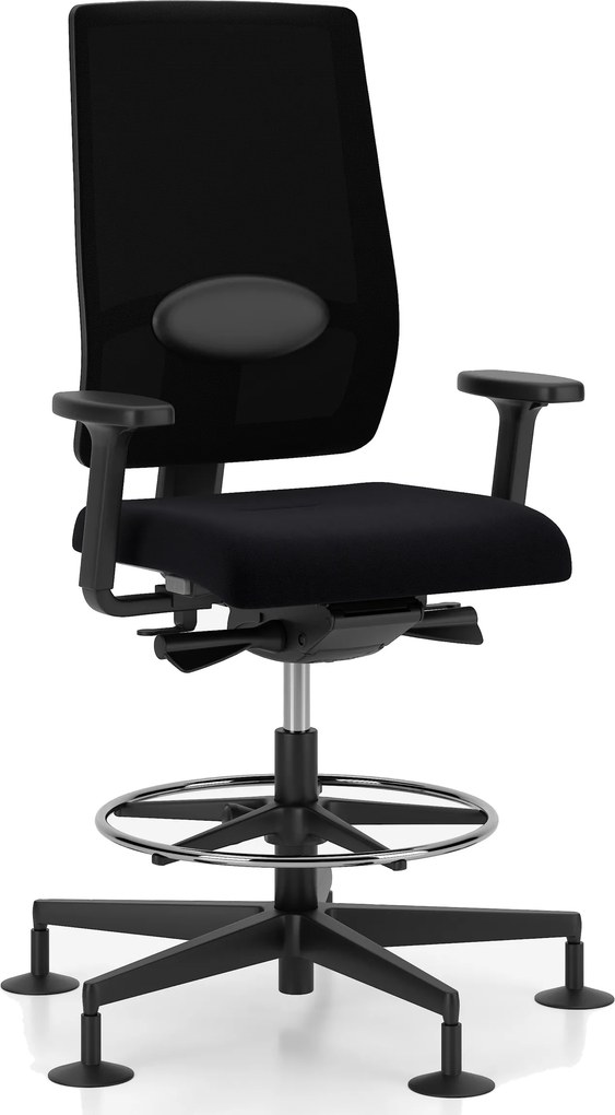 Wysokie krzesło biurowe z regulacjami X-Line Counter Swivel Chair UPH/P