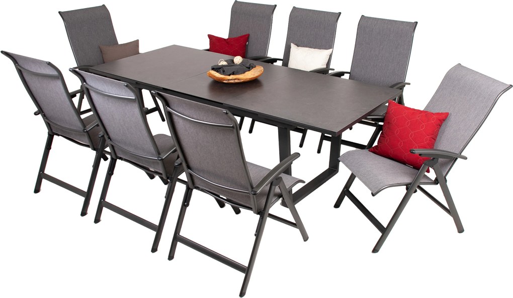 Doppler LIVORNO YELMO ALU ogrodowy zestaw wypoczynkowy 8+1