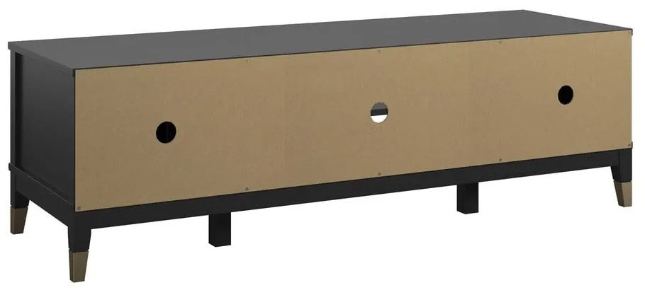 Czarny stolik pod TV CosmoLiving by Cosmopolitan Westerleigh