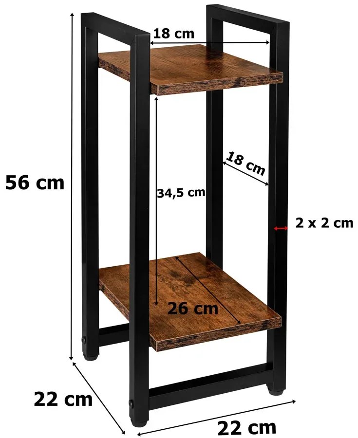 Loftowy kwietnik S6-W68
