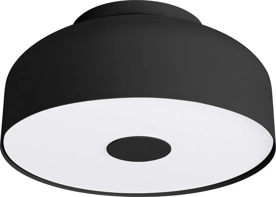 Czarna lampa sufitowa ø 30 cm Blacko – Sollux