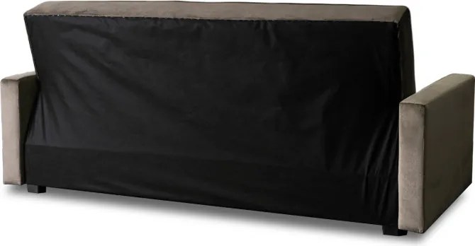 Sofa z Funkcją Spania ALUNA Rozkładana Wersalka Dwuosobowa Beżowa Nowoczesna do Salonu