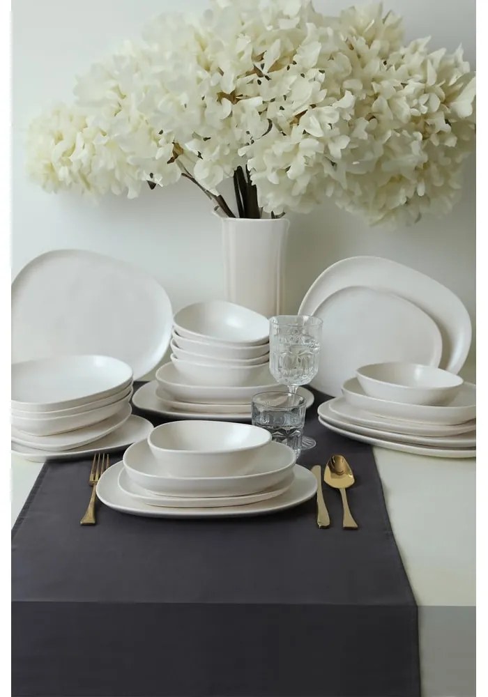 Ceramiczny zestaw talerzy 24 szt. – Hermia