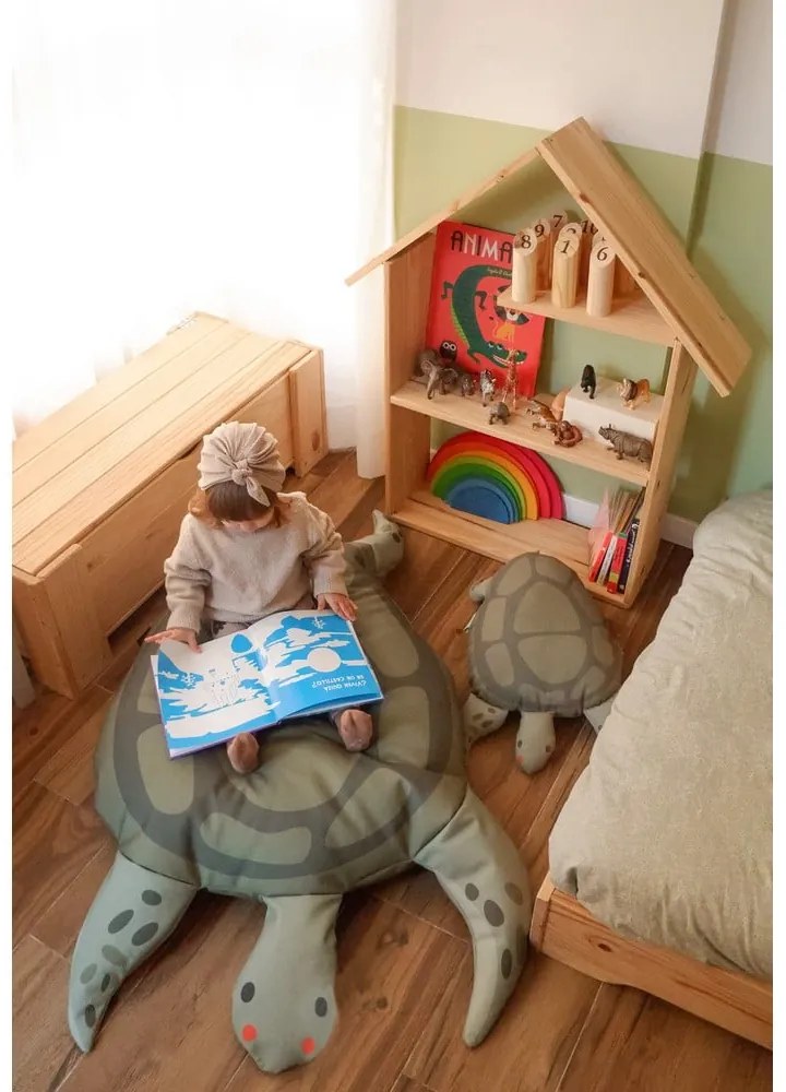 Zielony dziecięcy worek do siedzenia Turtle – Little Nice Things