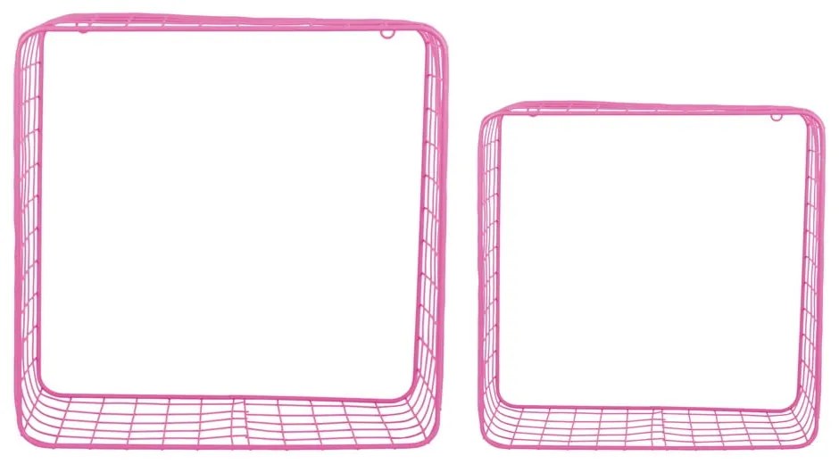 Różowe stalowe półki zestaw 2 szt. 35 cm Reja – PT LIVING
