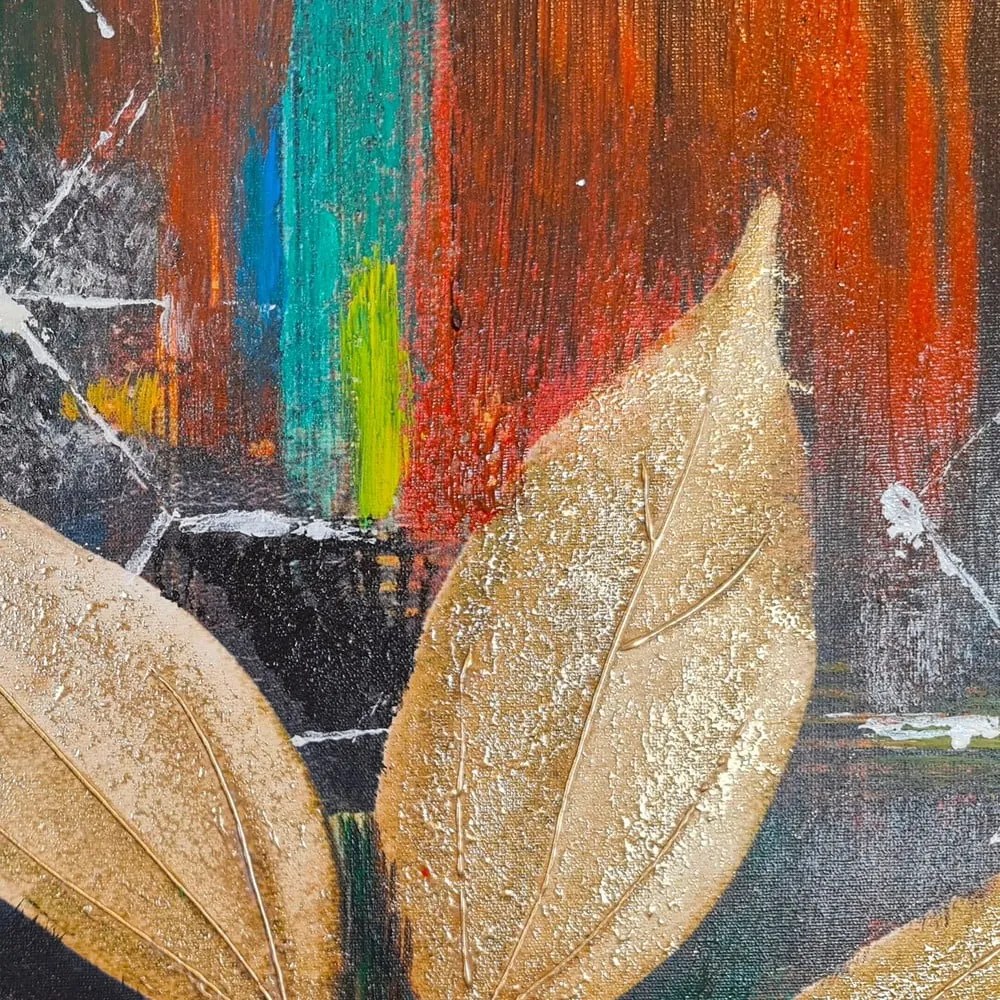 Ręcznie malowany obraz 100x70 cm Leaf – Wallity