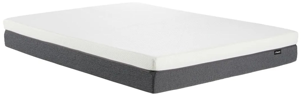 Materac hybrydowy 140 x 190 cm o grub. 25 cm ze sprężynami kieszeniowymi, pamięcią kształtu, 7-strefową pianką i zdejmowanym pokrowcem - KEPUR marki YSMÉE