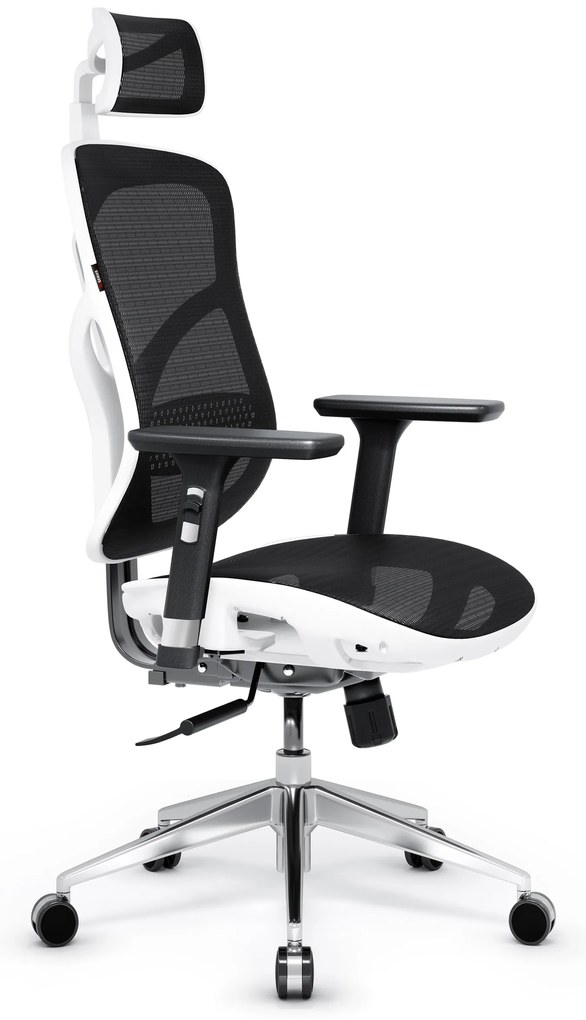 Fotel ergonomiczny Diablo V-Basic, biało-czarny