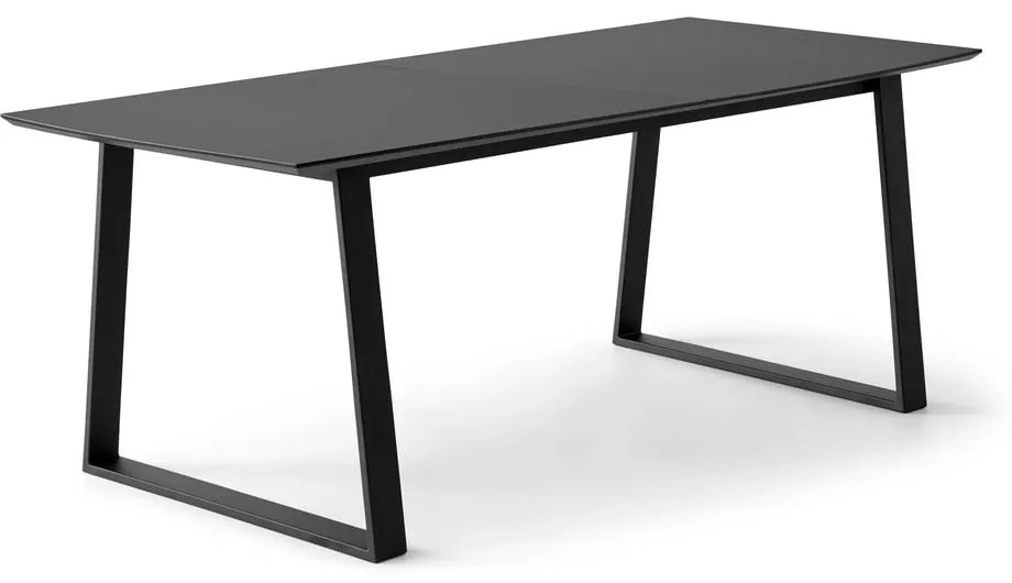 Czarny rozkładany stół z czarnym blatem 100x210 cm Meza – Hammel Furniture