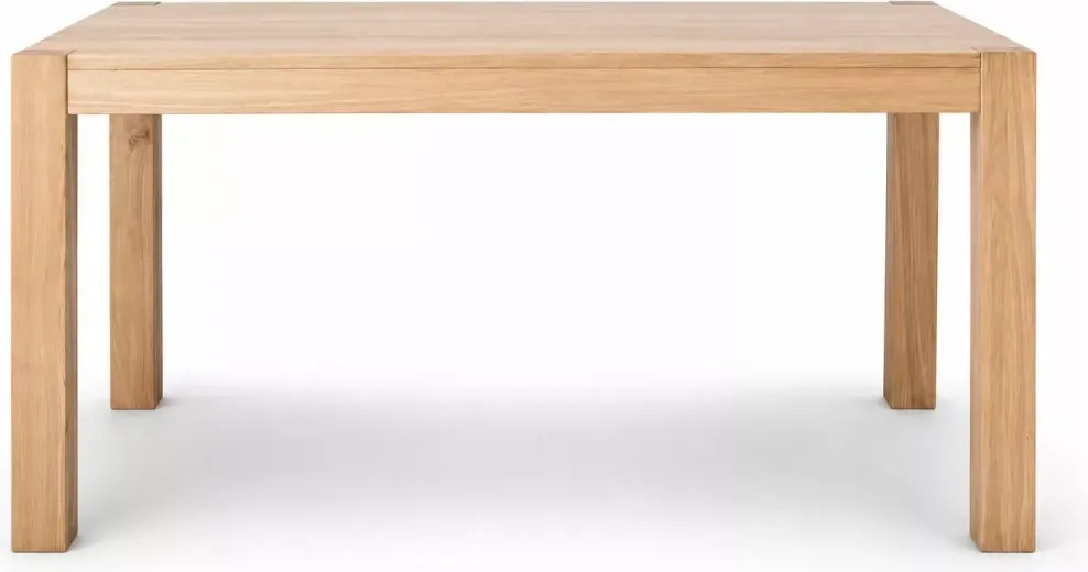 Masywny stół drewniany 160x90 cm jesionowy do jadalni