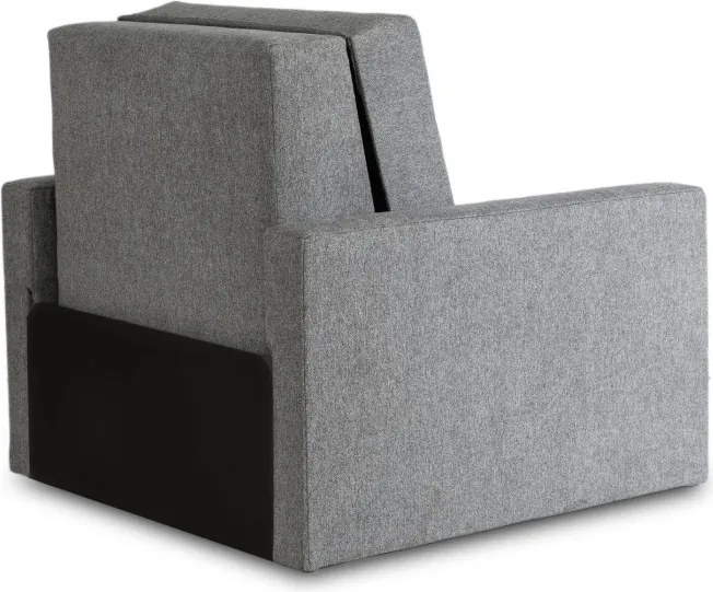 Fotel do Spania MILAN 1 Amerykanka Rozkładany Jednoosobowy Szary Nowoczesny
