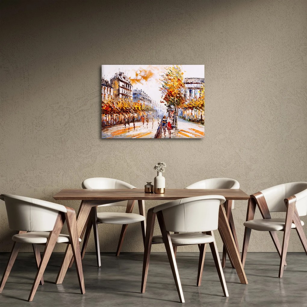 Obraz - Ulica w Paryżu (70x50 cm)