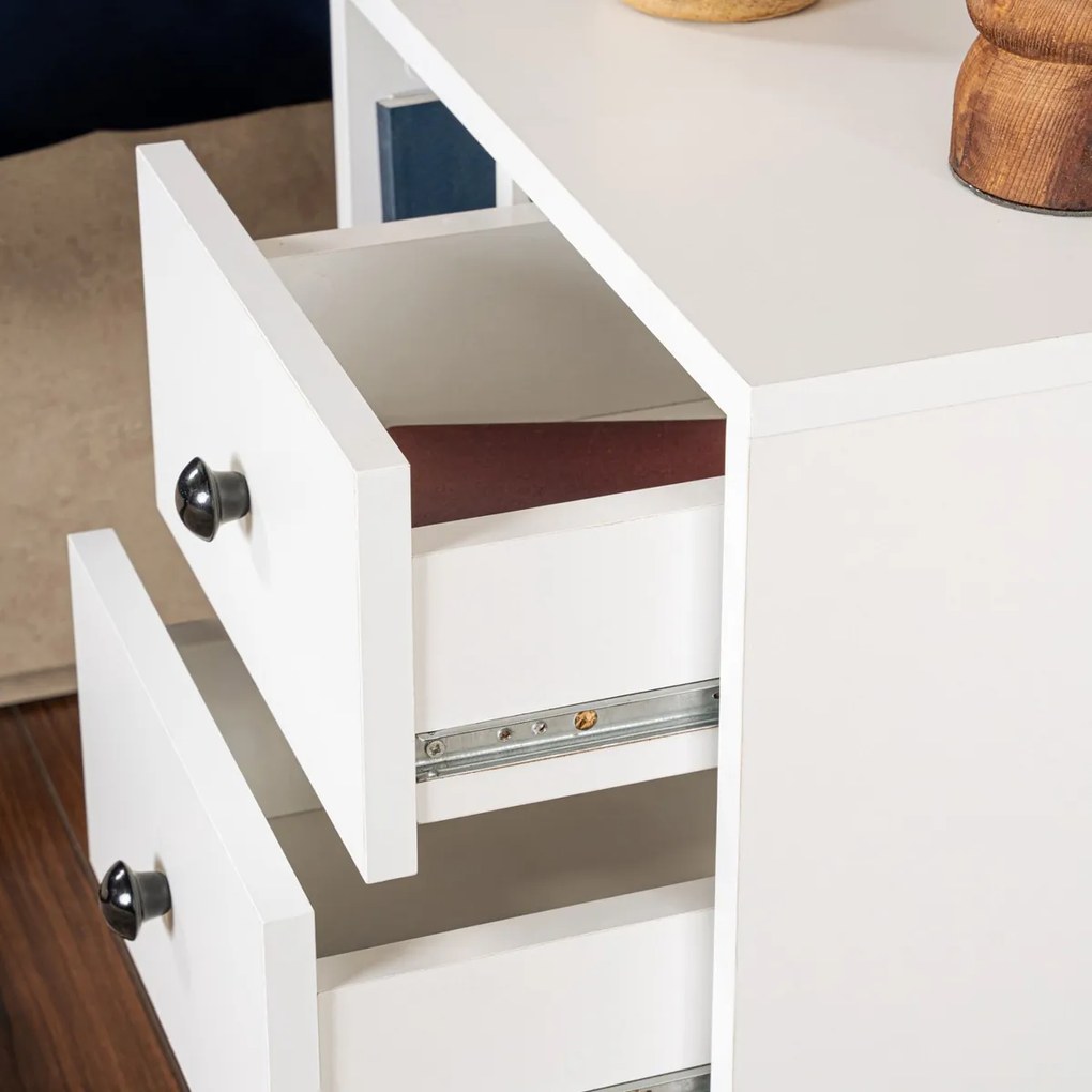 Stolik nocny Glimmer White