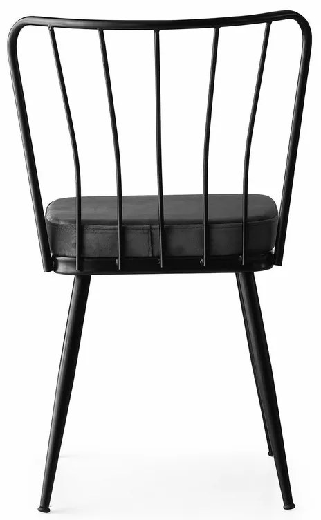 Zestaw krzeseł do jadalni Yildiz Black, 2 szt., 2 szt.
