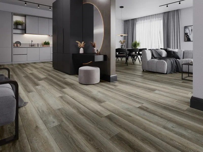 Mexen Aspen próbka paneli winylowych SPC 6,5 mm, podkład IXPE 1,5 mm, 4 V-Fuga, Dąb - F1012-S
