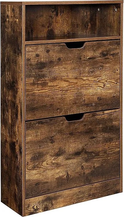 Szafka na buty 60x24x102 cm brązowa