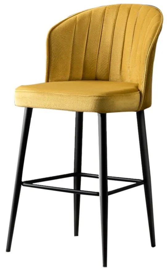 Zestaw krzeseł barowych Rubi Yellow, 2 szt., 2 szt.