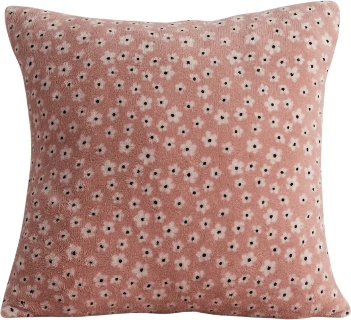 Dwustronna poszewka na poduszkę DUO SENSE DAISELLE 45x45 cm mikroplusz/flanela, różowy