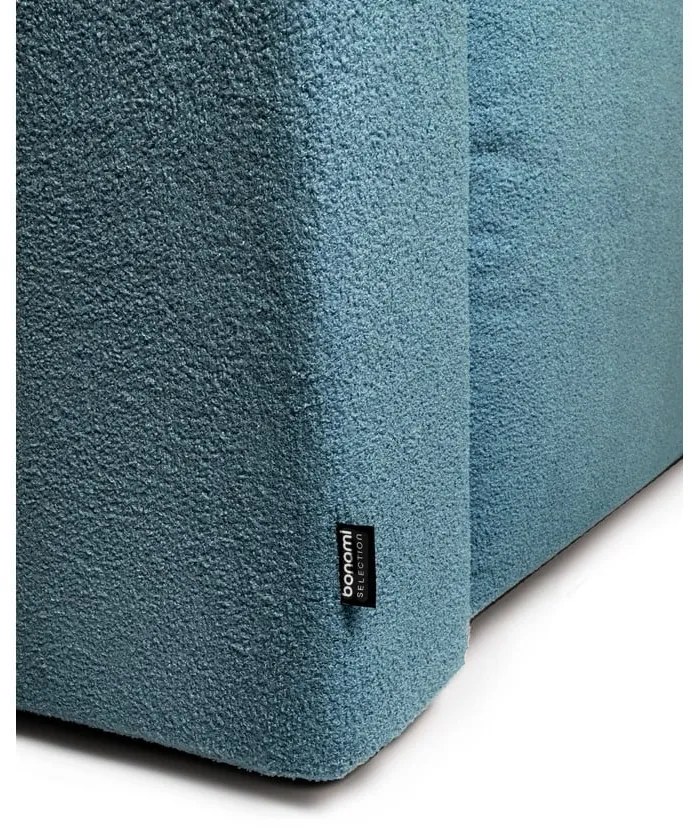 Niebieska rozkładana sofa z materiału bouclé 247 cm Quinoa – Bonami Selection
