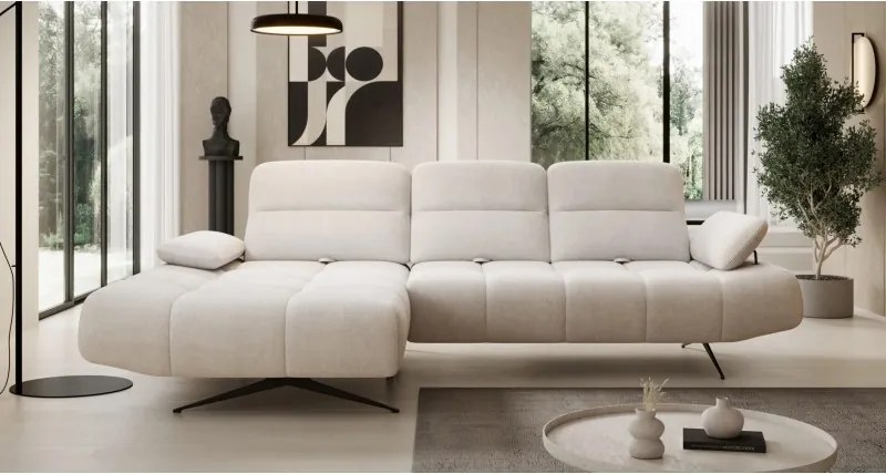 Narożnik FALCAO S układ L Lewostronny z funkcją RELAX w ktaninie AURORA 02 WERSAL