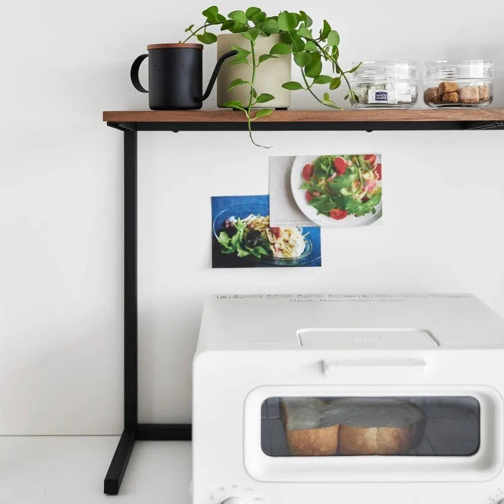 Biało-naturalna drewniana dodatkowa półka 28,5x8,5 cm Tower – YAMAZAKI