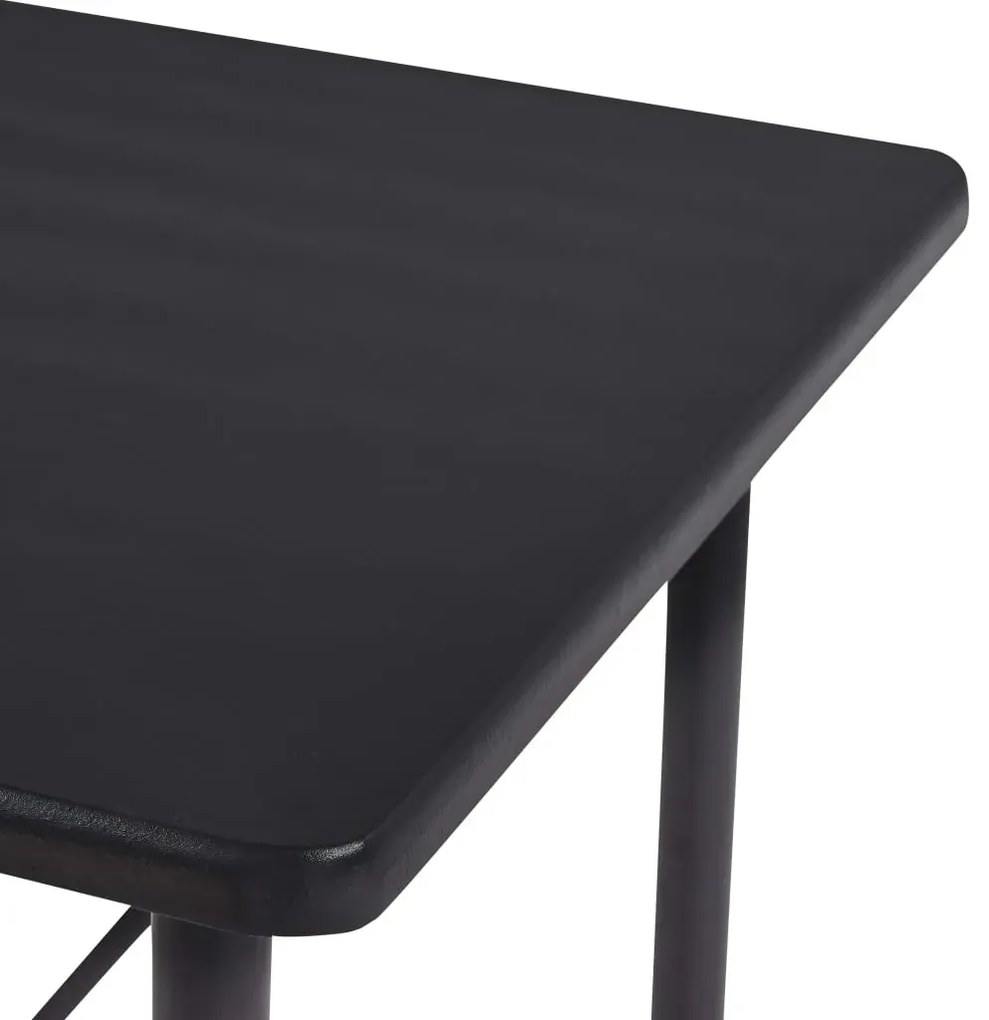 Czarny stolik barowy 60x120 – Wako