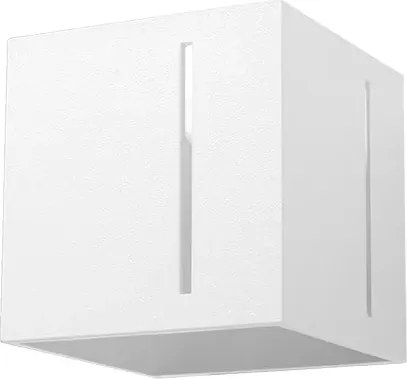 Biały geometryczny kinkiet kostka - 12X EX525 D0-Z34